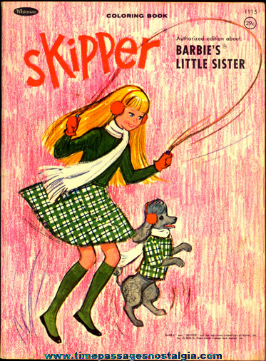 1965 Skipper (Barbie’s Little Sister) Whitman Coloring Book