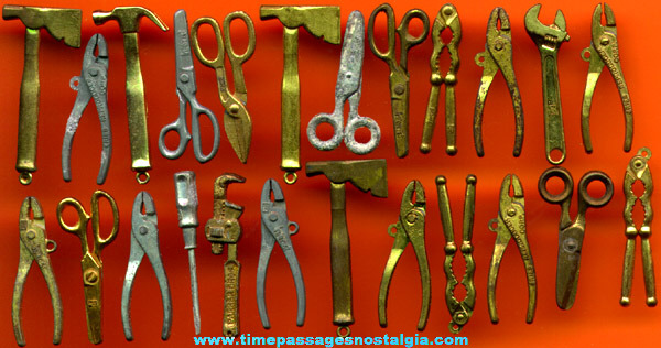 (24) Old Miniature Metal Tools
