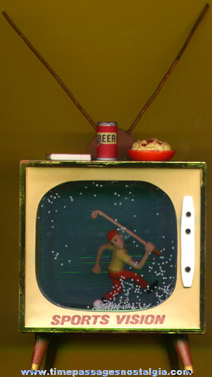 Enesco Sports Television Golf Snow Globe