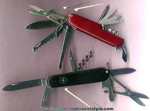 (4) Different Swiss Army Knives