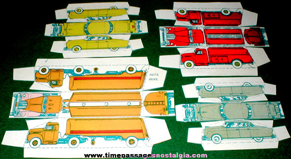 Old Paper Cut Out Toys