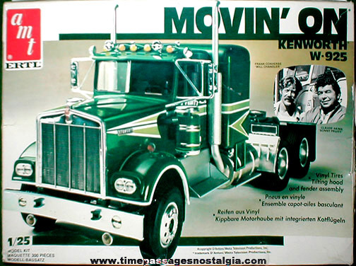 Old Unbuilt AMT / ERTL Movin’ On Kenworth W-925 Model Truck Kit
