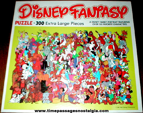 Large ©1981 Walt Disney Character Boxed Jigsaw Puzzle
