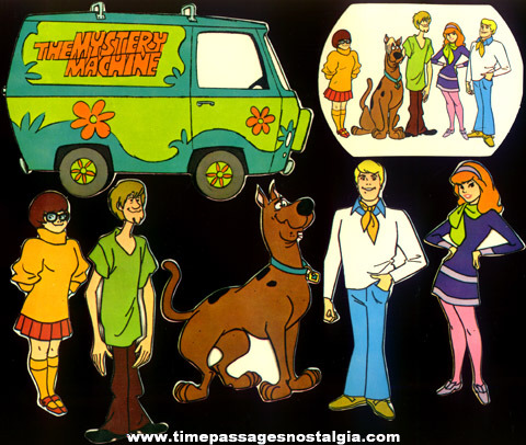 Complete RARE ©1972 Scooby Doo Character Decal / Sticker Set
