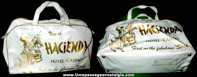 Old Hacienda Hotel - Casino Vinyl Advertising Travel Bag