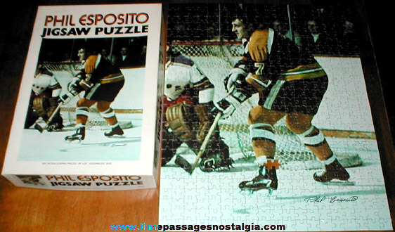 1971 Phil Esposito Boston Bruins Hockey Jig Saw Puzzle