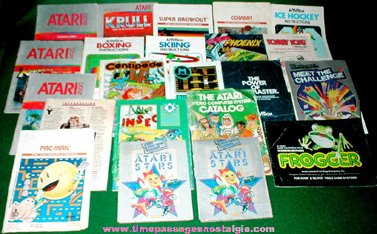 (22) Old Video Game Booklets