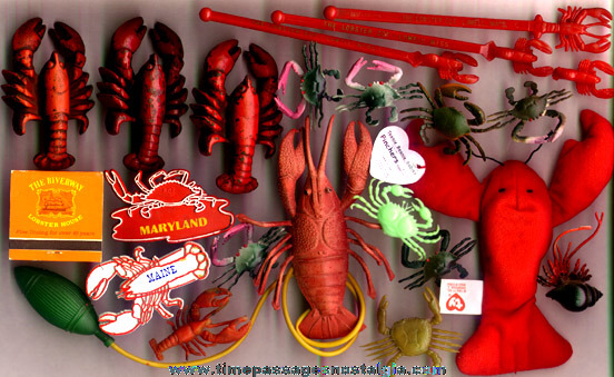 (22) Small Lobster & Crab Related Items