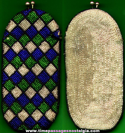 Old Colorful Beaded Purse