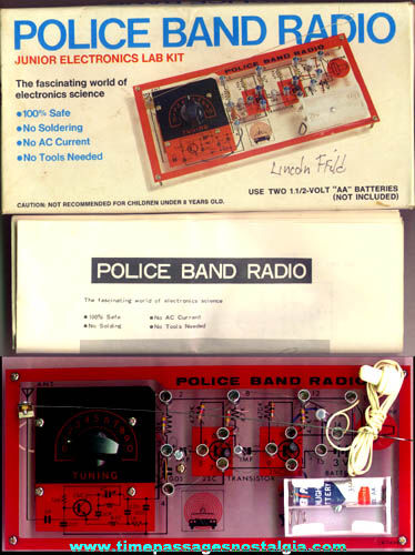 Old Boxed Police Band Radio Electronics Kit