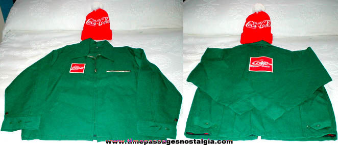 Old Unused Coca-Cola Employee Jacket & Hat