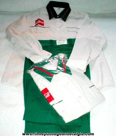 (3) Old Unused Coca-Cola Employee Uniform Items