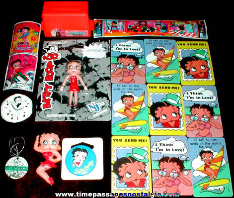 (18) Colorful Betty Boop Character Items