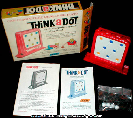 1965 Boxed Think A Dot Marble Game