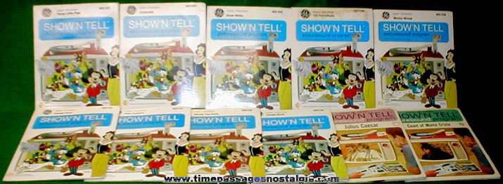 (11) Different Old Show ’n Tell Character Record & Slide Folders