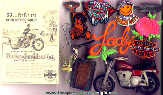 (12) Harley Davidson Motorcycle Advertising Items