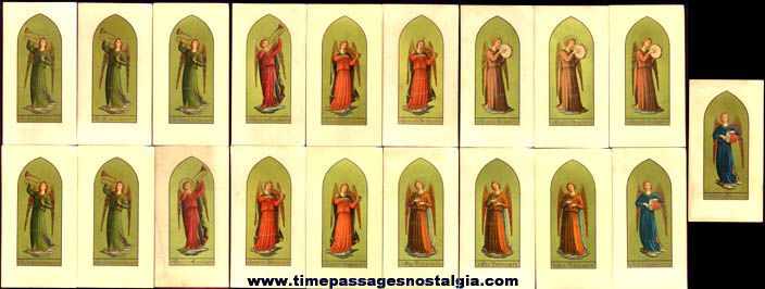 (19) Old Musician Angel Religious Cards