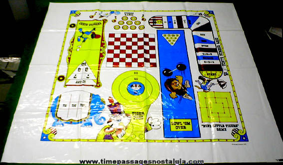 Large 1972 Kellogg’s Cereal Advertising Character Multi Game Table Cover