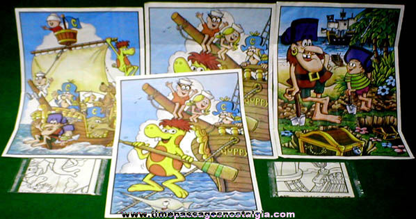 (6) 1981 Cap’n Crunch Cereal Prize Posters