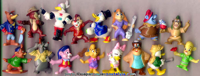 (16) 1991 Kellogg’s Disney Cartoon Character Cereal Premium / Prize Figures