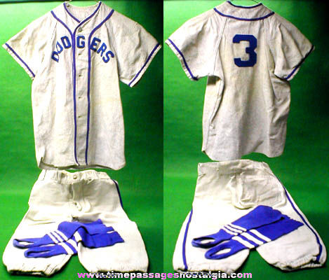 Old Childs Baseball Uniform