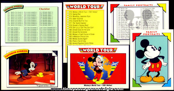 Complete Set Of (210) Walt Disney Character Non Sports Trading Cards