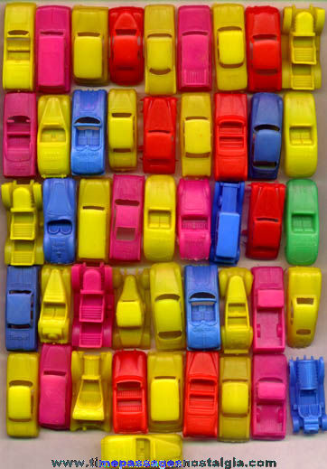 (46) Old Soft Plastic Toy Cars