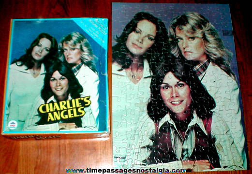 (2) Original 1970’s Charlie’s Angels Boxed Jigsaw Puzzles