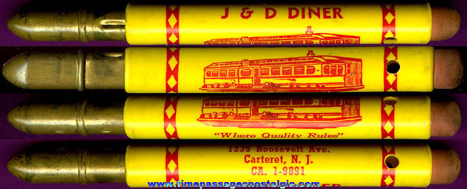 Old Diner Advertising Premium Bullet Pencil