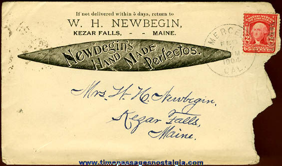 1904 Cigar Advertising Envelope