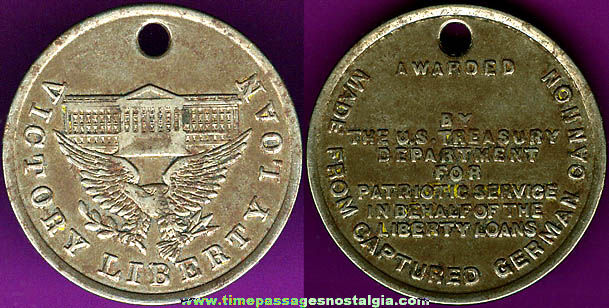 World War I Victory Liberty Loan Homefront Medal Token Coin