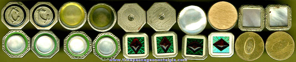 (10) Antique Jewelry Stud / Cufflink Buttons