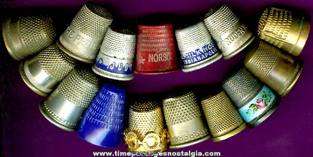 (15) Old Sewing Thimbles