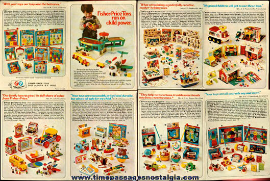 1972 Fisher-Price Toys Advertising Brochure