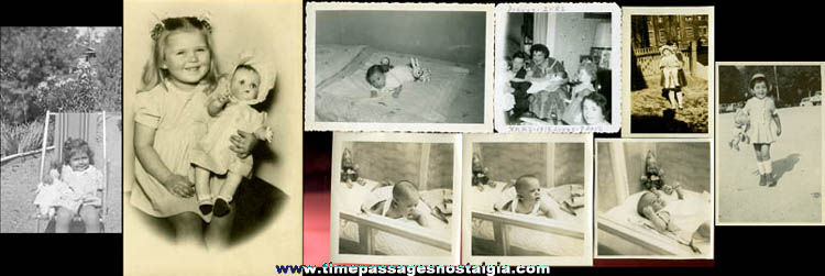 (9) Old Photograph Images Of Young Girls With Dolls