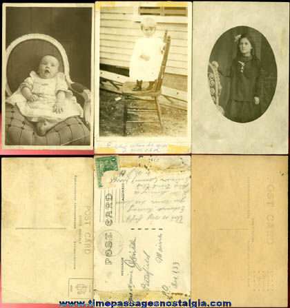 (6) Different Old Real Photo Post Cards