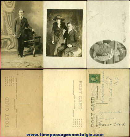 (6) Different Old Real Photo Post Cards