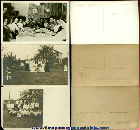 (6) Different Old Real Photo Post Cards