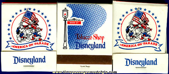 (3) 1976 Bicentennial Disneyland Match Books