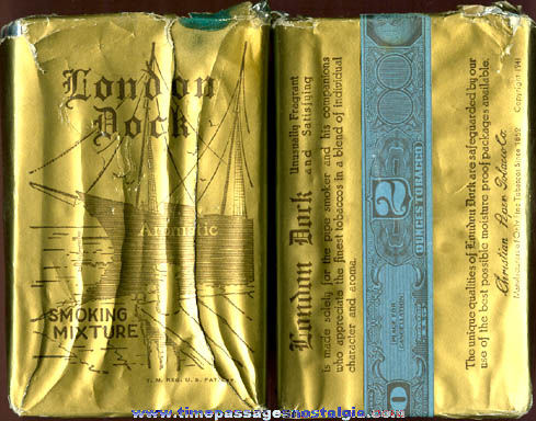 Full 1941 London Dock Pipe Tobacco Package