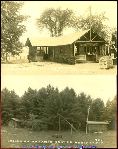 (2) Old Unused Center Ossipee, New Hampshire Real Photo Post Cards