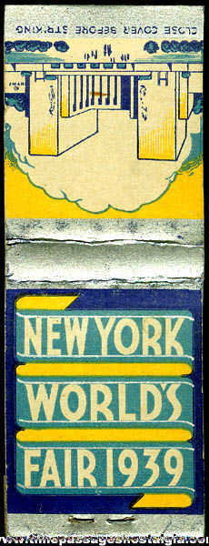Unused 1939 New York World’s Fair Book Of Matches