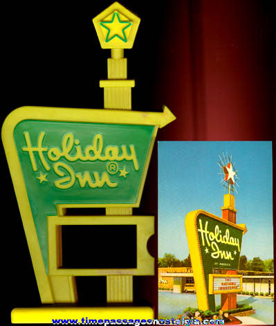 (2) Old Holiday Inn Hotel Advertising Items