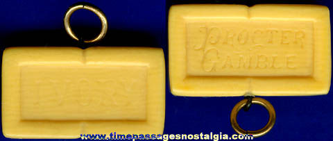 RARE Old Celluloid Ivory Soap Advertising Charm
