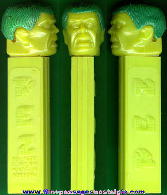 Old Incredible Hulk Super Heroes Character PEZ Candy Dispenser