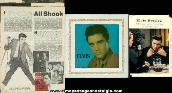(11) Different Old Elvis Presley Items