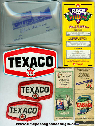 (22) Old Texaco Gasoline Related Items