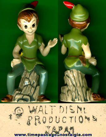 Old Walt Disney Peter Pan Ceramic or Porcelain Figurine