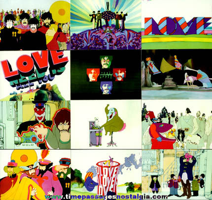 (12) Beatles Yellow Submarine Collector Trading Cards