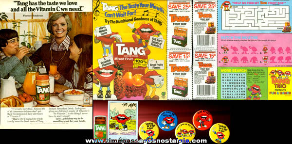 (9) Old Tang Orange Drink Advertising Items